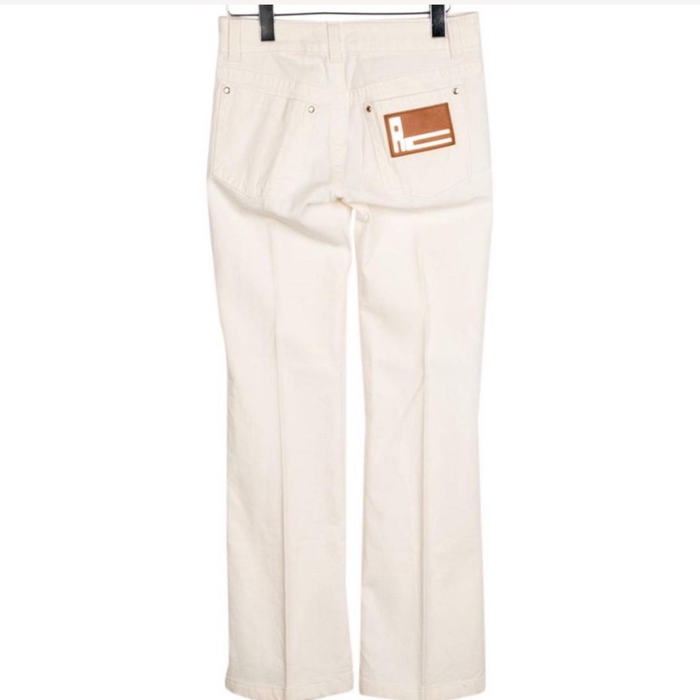 Cream Roberto Cavalli Straight Leg Jeans (mid rise)